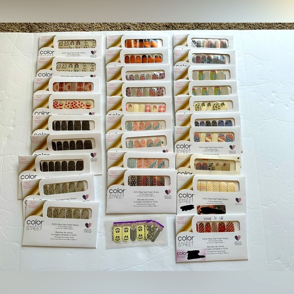 Color Street Other - Color Street Holiday Nail Polish Strips New Lot Of 29 See Description
